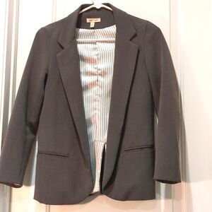 Silence + noise long gray blazer in size XS